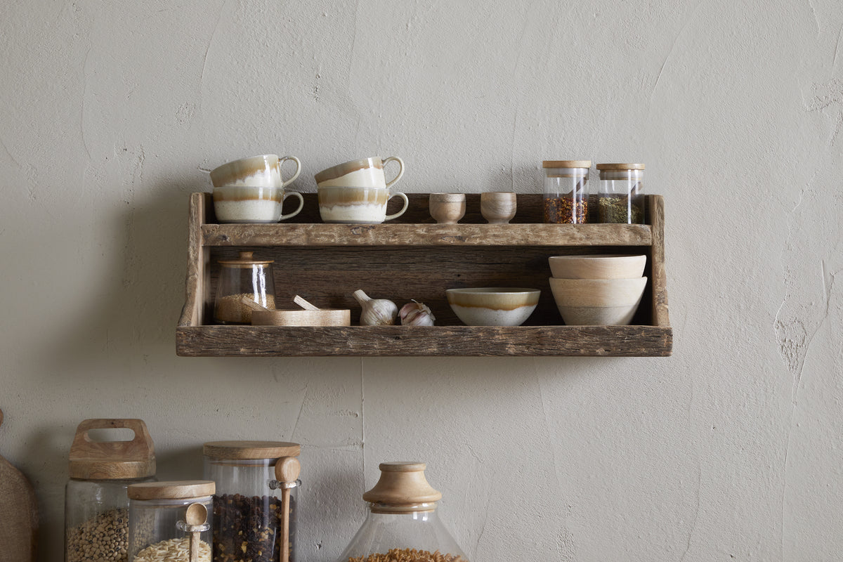 Nkuku Ibo Reclaimed Wood Storage Shelf Natural
