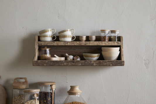 Nkuku Ibo Reclaimed Wood Storage Shelf Natural