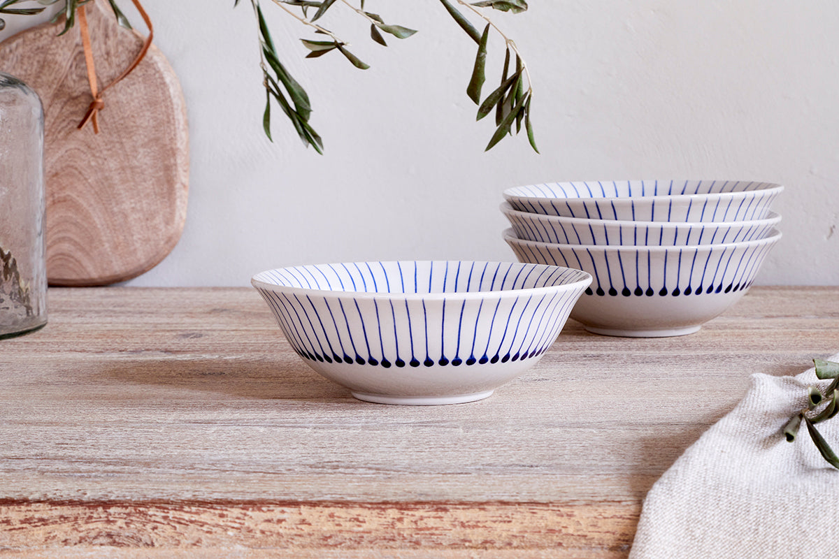 Nkuku Iba Cereal Bowl Indigo