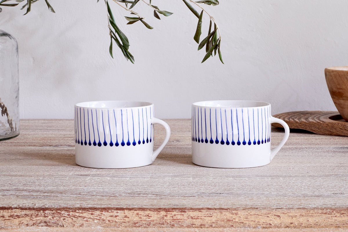 Nkuku Iba Mug Indigo Large (Set Of 2)