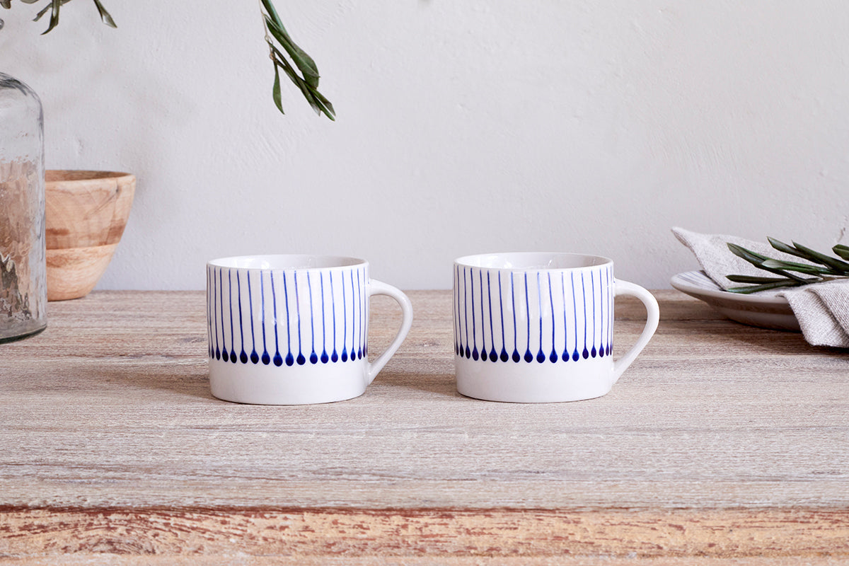 Nkuku Iba Mug Indigo Small (Set Of 2)