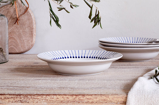 Nkuku Iba Pasta Bowl Indigo