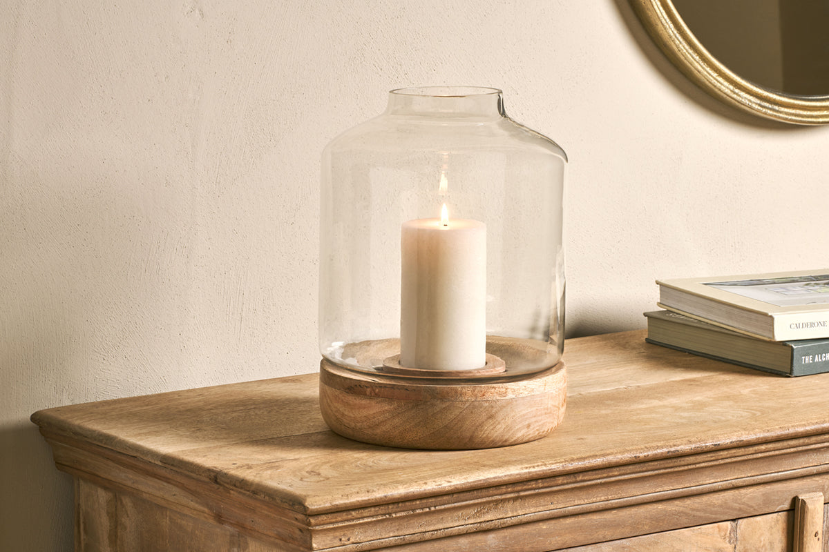 Nkuku Idha Hurricane Lantern Tapered