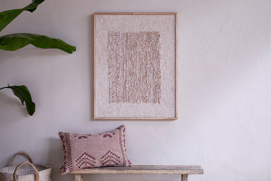 Nkuku Ikona Textured Wall Art Natural