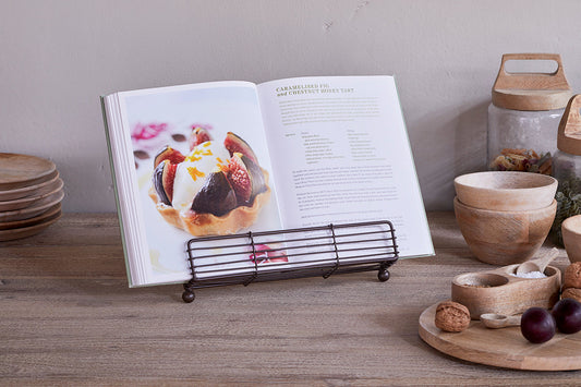 Nkuku Inkollu Wire Bookstand Aged Brass