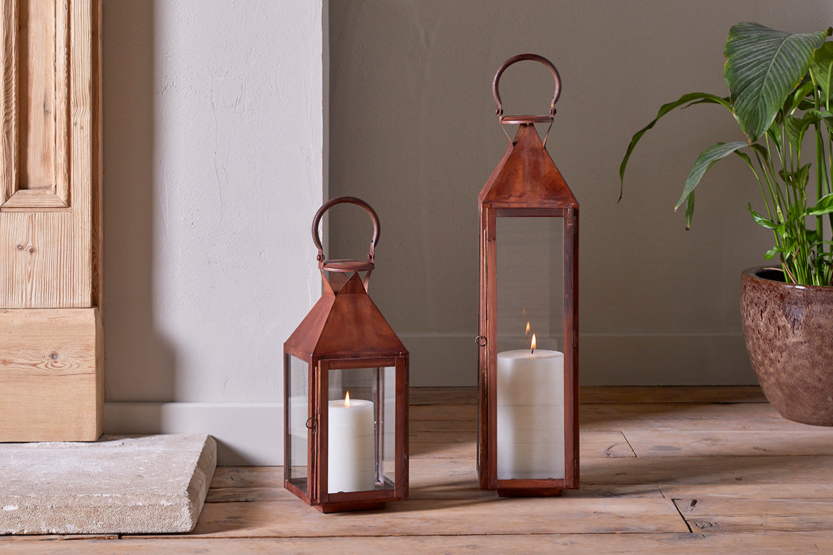 Nkuku Isko Lantern Rust