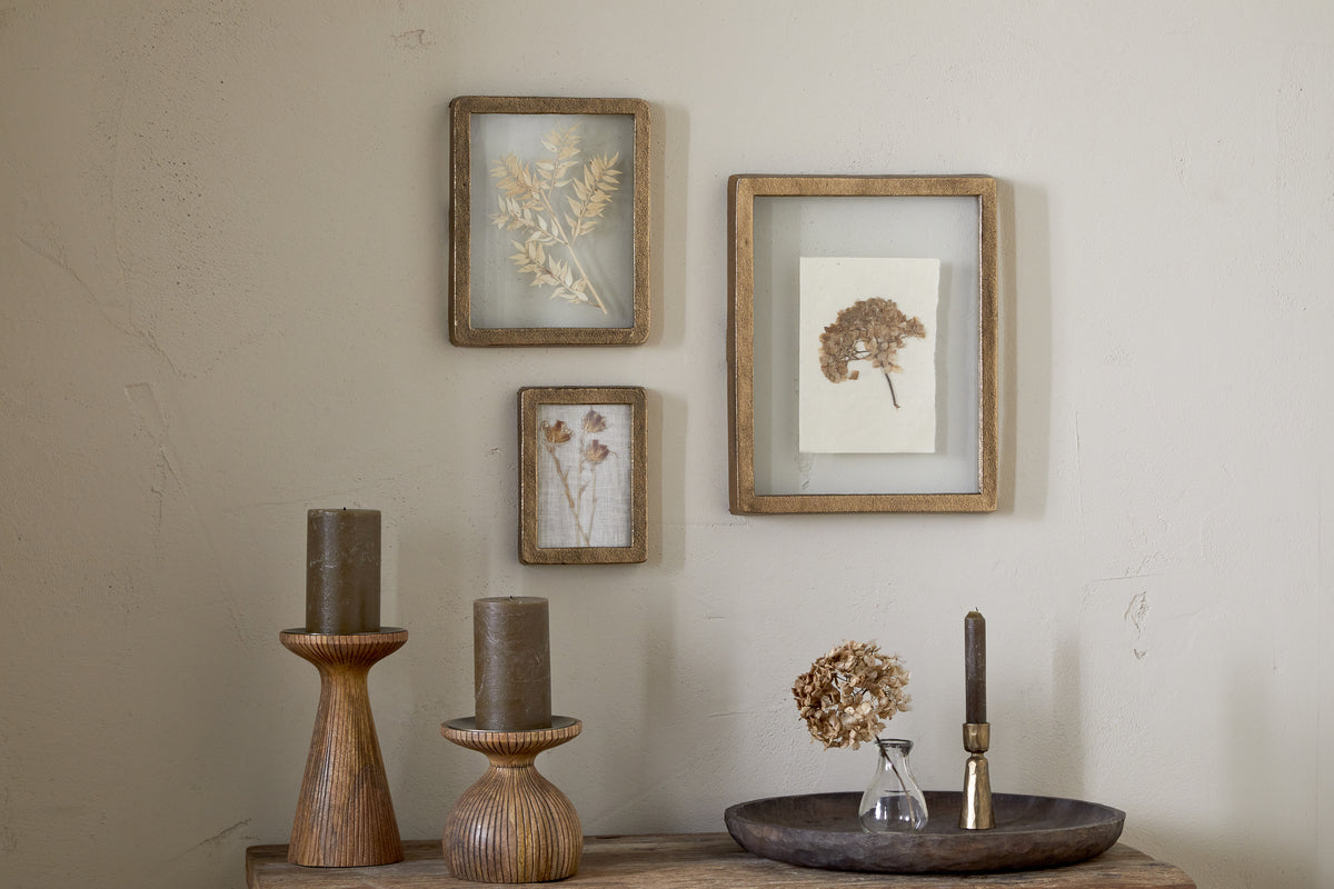 Nkuku Jahala Wall Hung Photo Frame Antique Brass