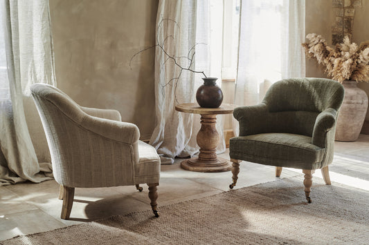 Nkuku Kiana Cotton Armchair Natural