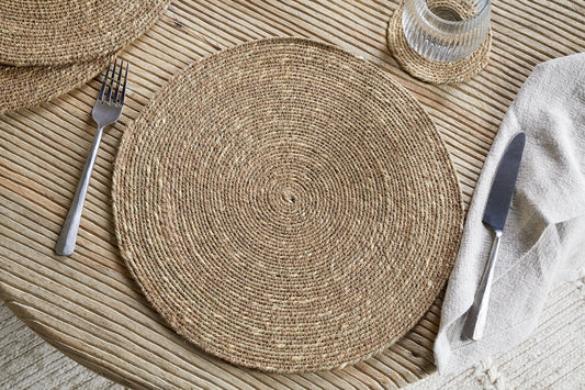 Nkuku Keso Woven Placemats Brown (Set Of 4)