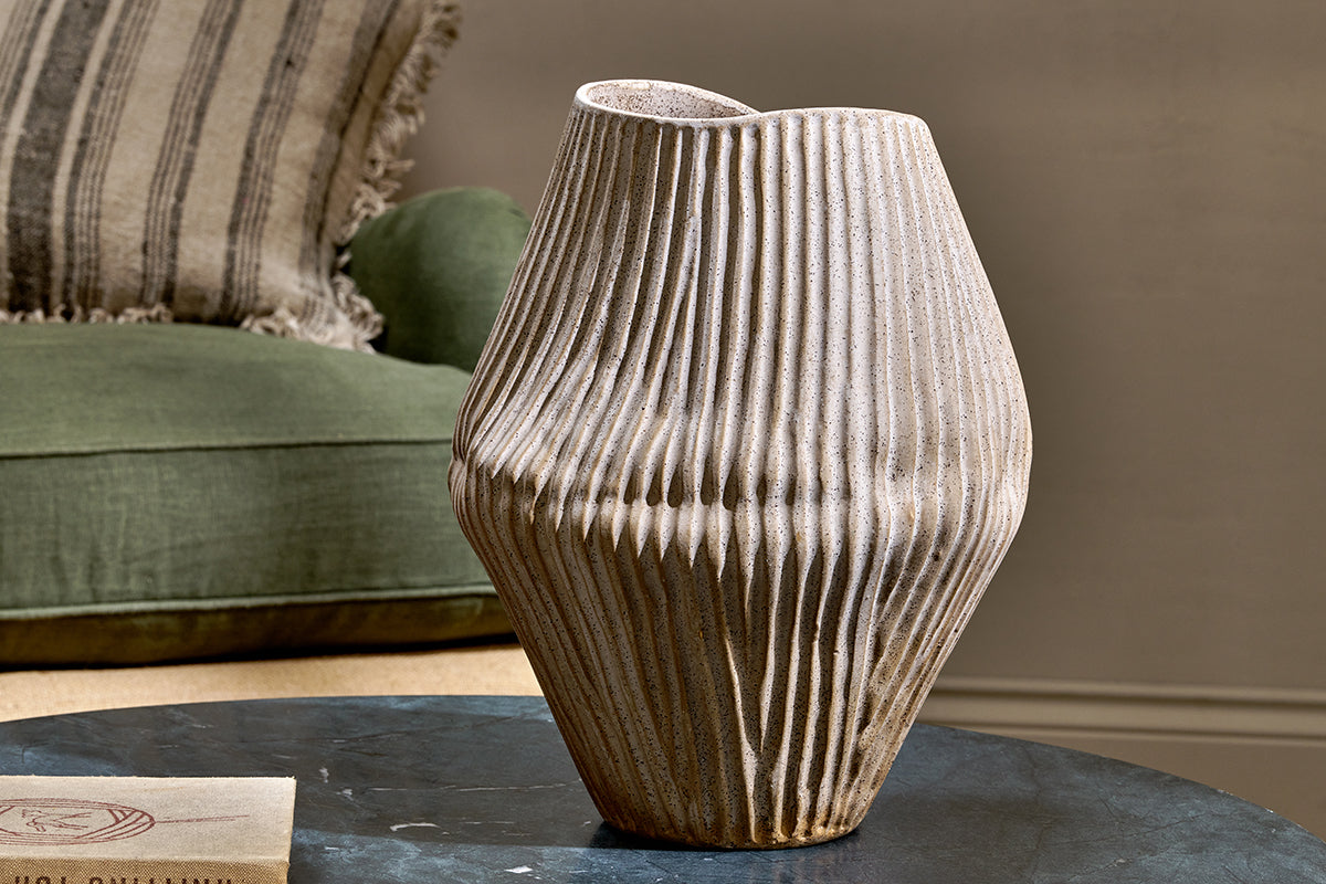 Nkuku Kalai Ceramic Organic Shape Vase Large