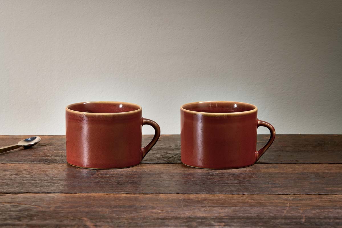 Nkuku Kalini Mugs Amber Large (Set Of 2)