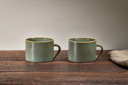 Nkuku Kalini Mugs Blue Large (Set Of 2)