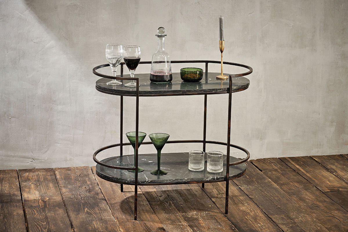 Nkuku Karoko Marble Drinks Table