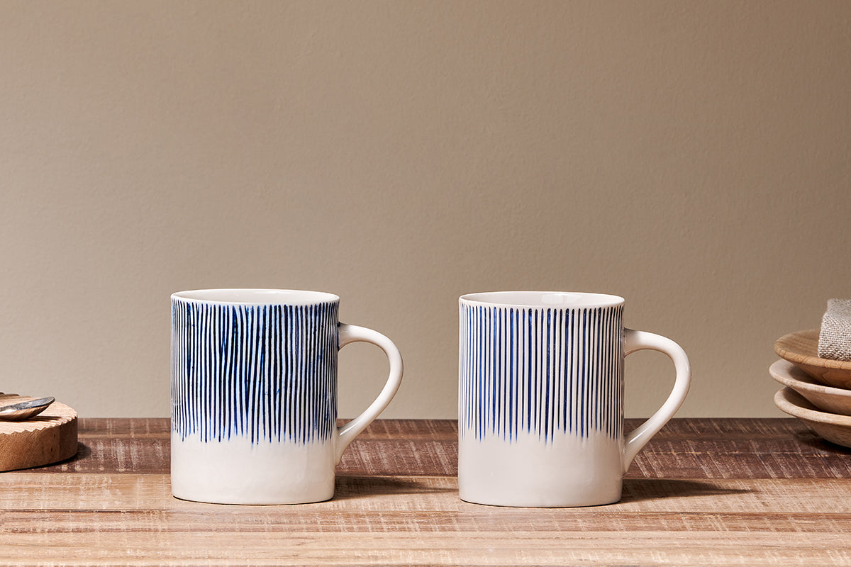 Nkuku Karuma Ceramic Mug Large (Set Of 2)