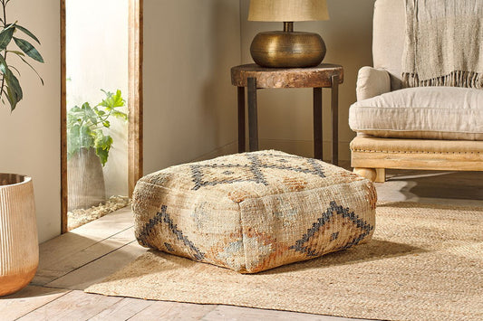 Nkuku Kesu Kilim Pouf Large