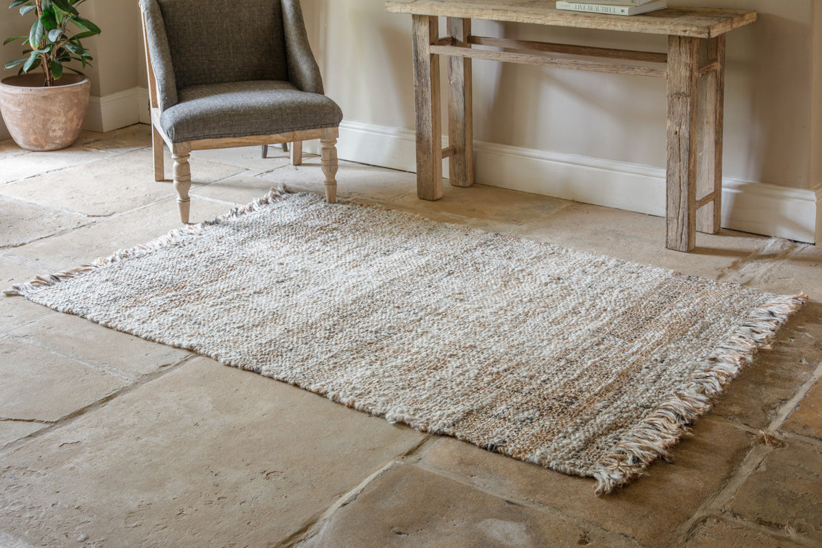 Nkuku Khanna Jute & Wool Rug Natural