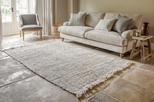 Nkuku Khanna Jute & Wool Rug Natural