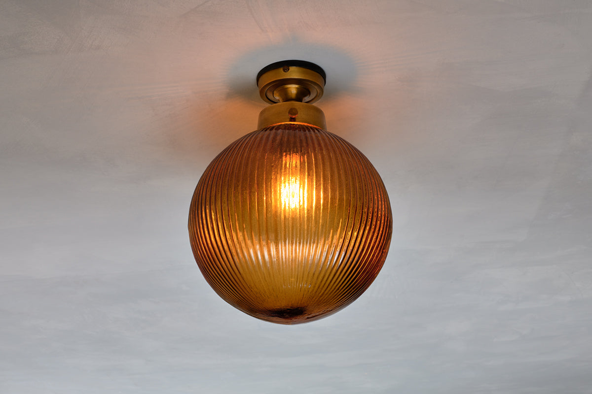 Nkuku Konnie Bathroom Ceiling Light Amber