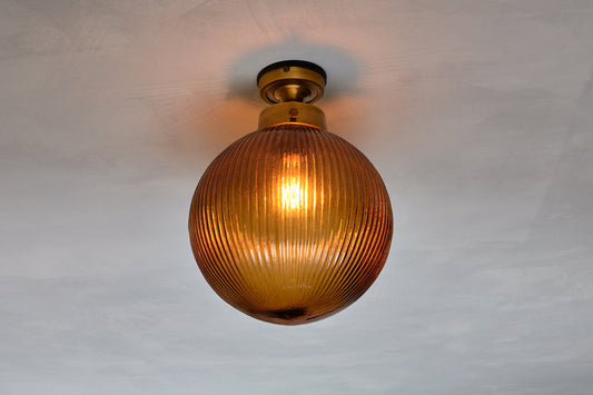 Nkuku Konnie Bathroom Ceiling Light Amber