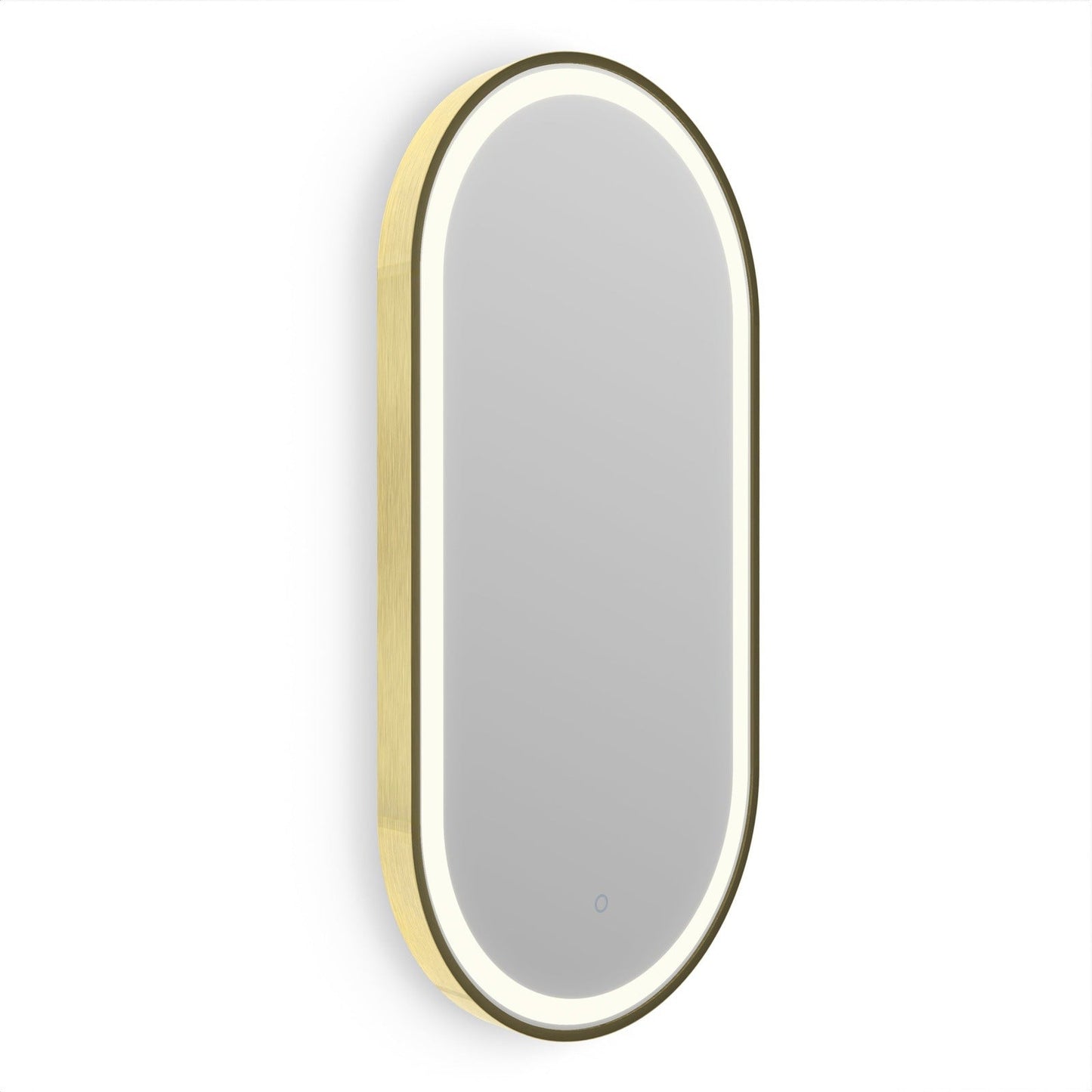 Origins Living Lomax Light Capsule Mirror 40x80cm Brushed Brass