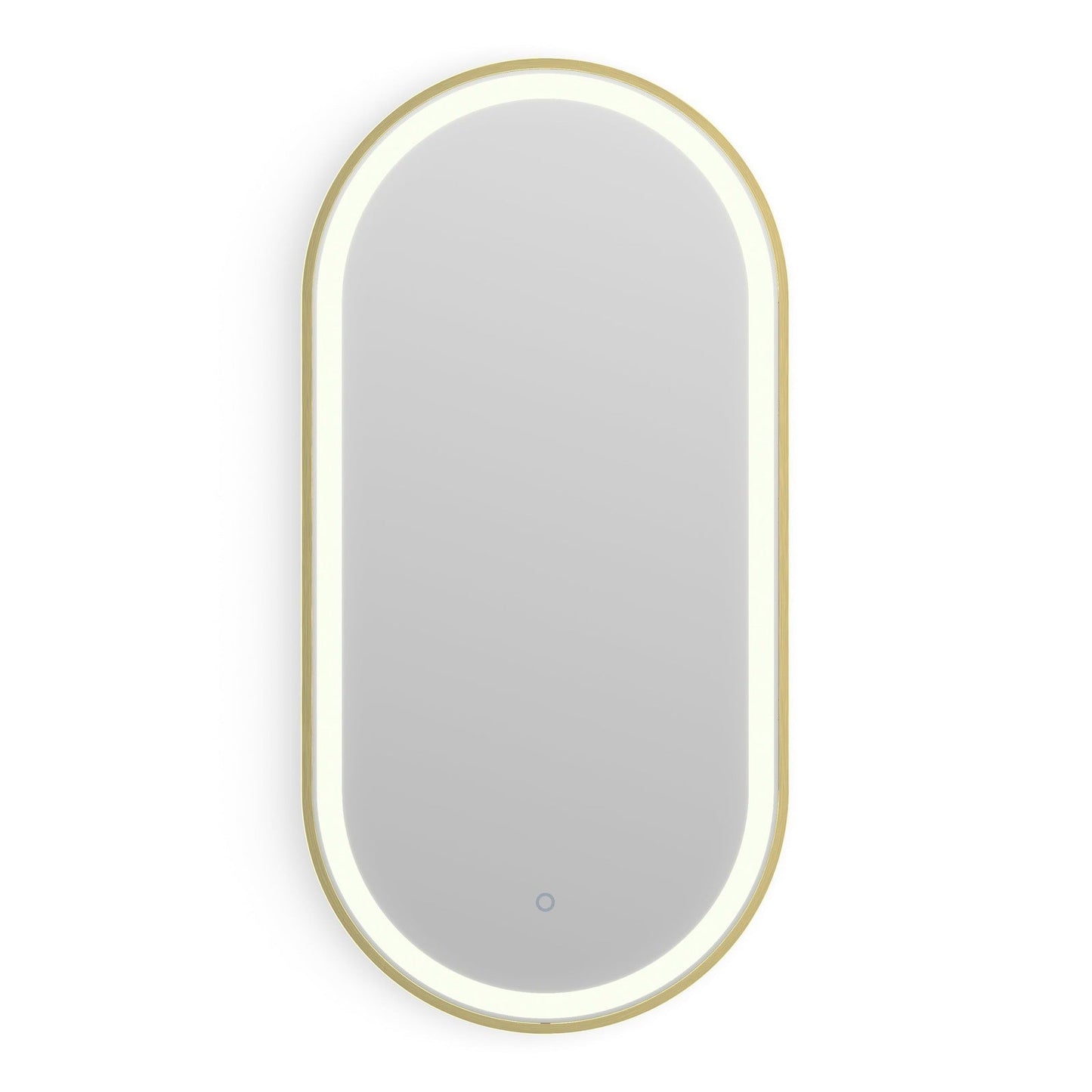 Origins Living Lomax Light Capsule Mirror 40x80cm Brushed Brass