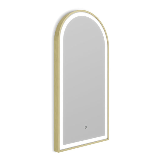 Origins Living Lomax Light Arch Mirror 40x80cm Brushed Brass