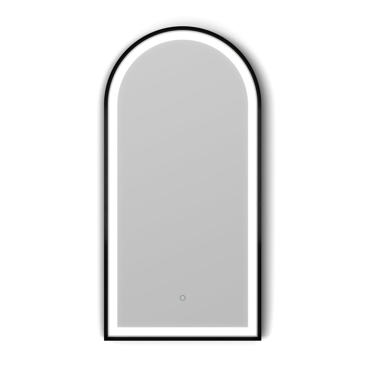 Origins Living Lomax Light Arch Mirror 40x80cm Brushed Black