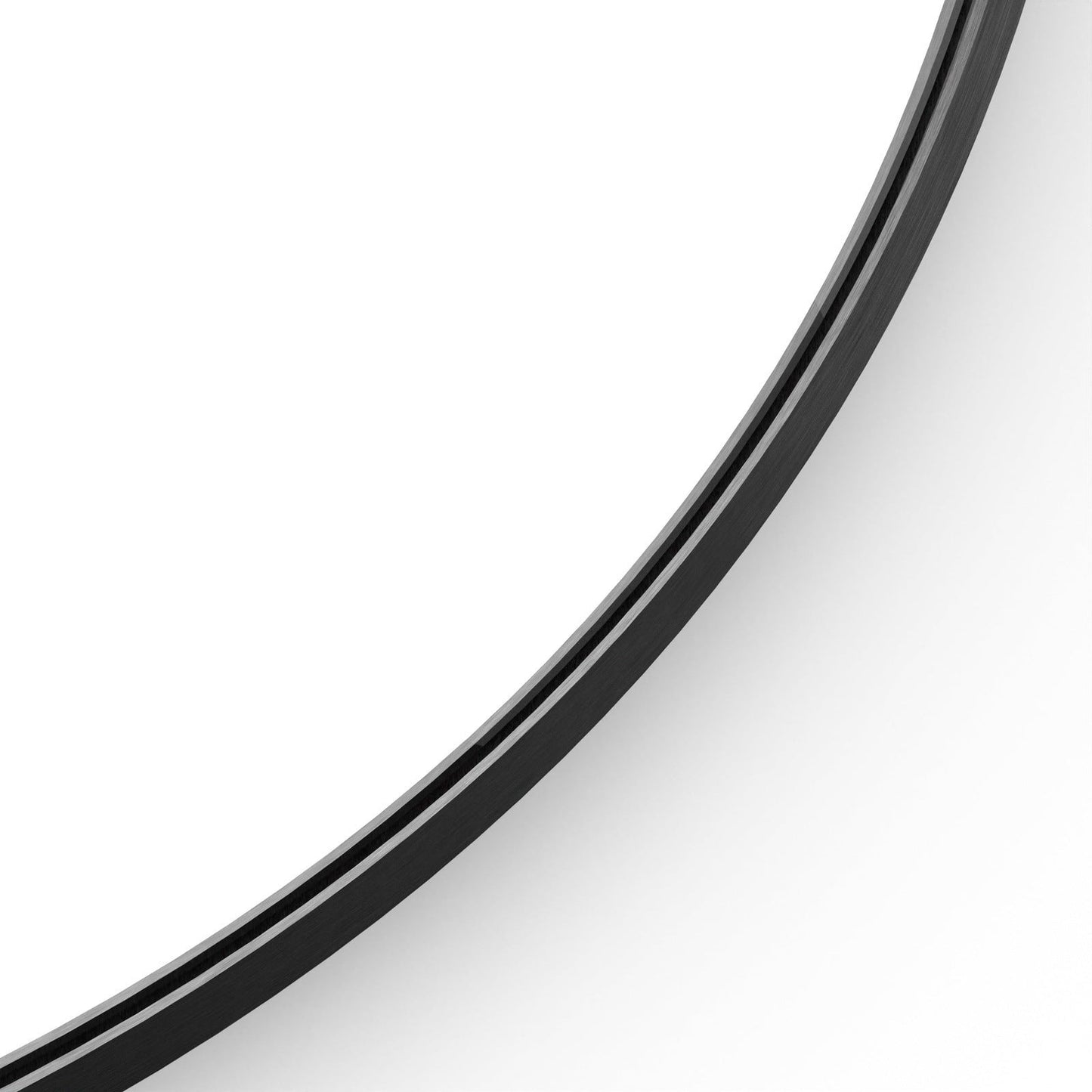 Origins Living Lomax Round Mirror 60cm Matt Black