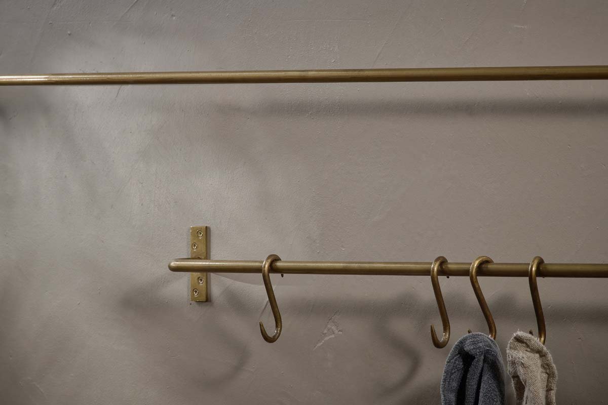 Nkuku Laila Iron Hanging Rail Brass