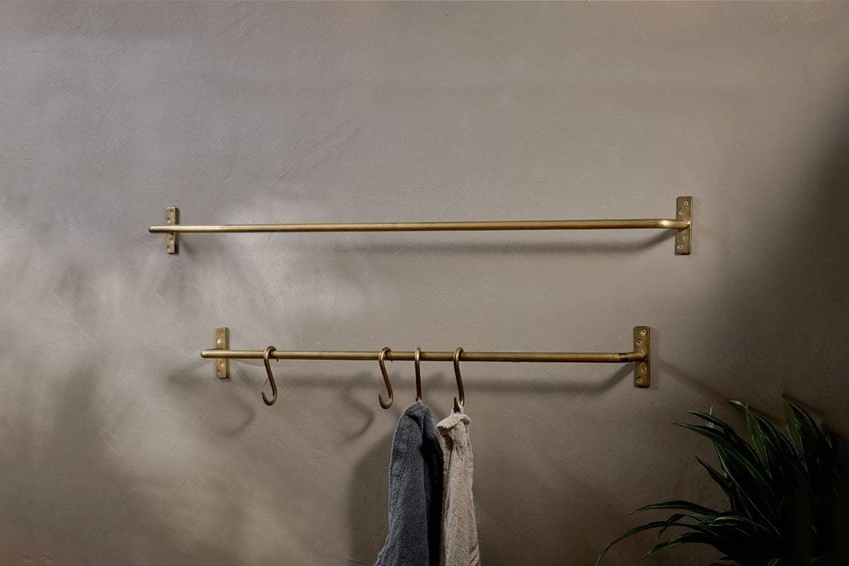 Nkuku Laila Iron Hanging Rail Brass