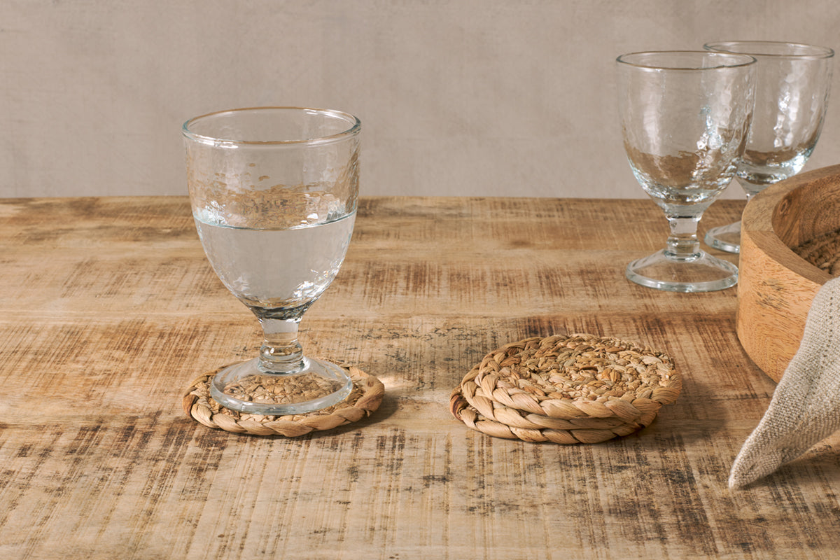 Nkuku Lam Coasters Natural (Set Of 4)