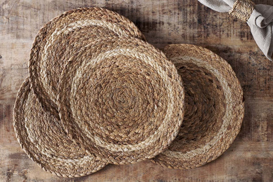 Nkuku Lam Round Tablemats Natural (Set Of 4)