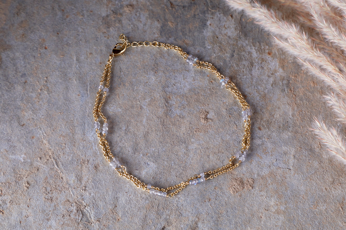 Nkuku Lavana Anklet Labradorite
