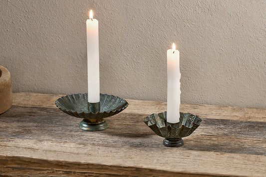 Nkuku Matu Candle Holder Antique Patina