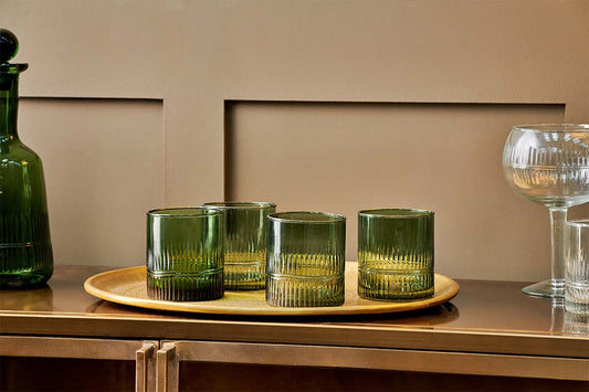 Nkuku Mila Tumbler Dark Emerald (Set Of 4)