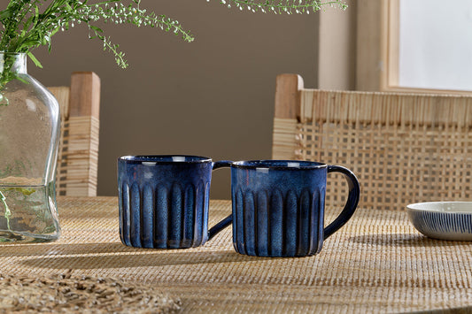 Nkuku Moda Mug Deep Blue (Set Of 2)