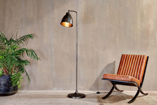 Nkuku Muturi Floor Lamp Aged Bronze