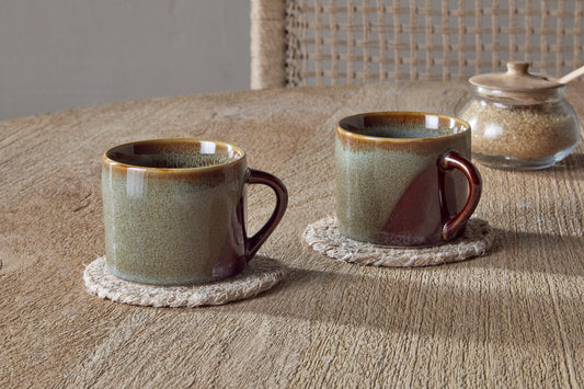 Nkuku Naav Mugs Blue Small (Set Of 2)
