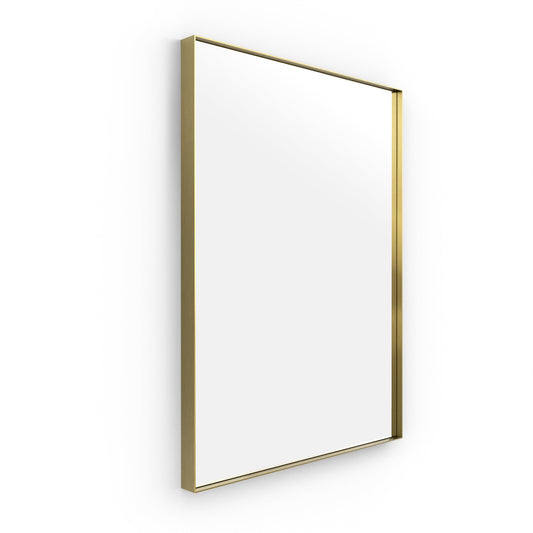 Origins Living Newington Rectangular Mirror 60x80cm Brushed Brass