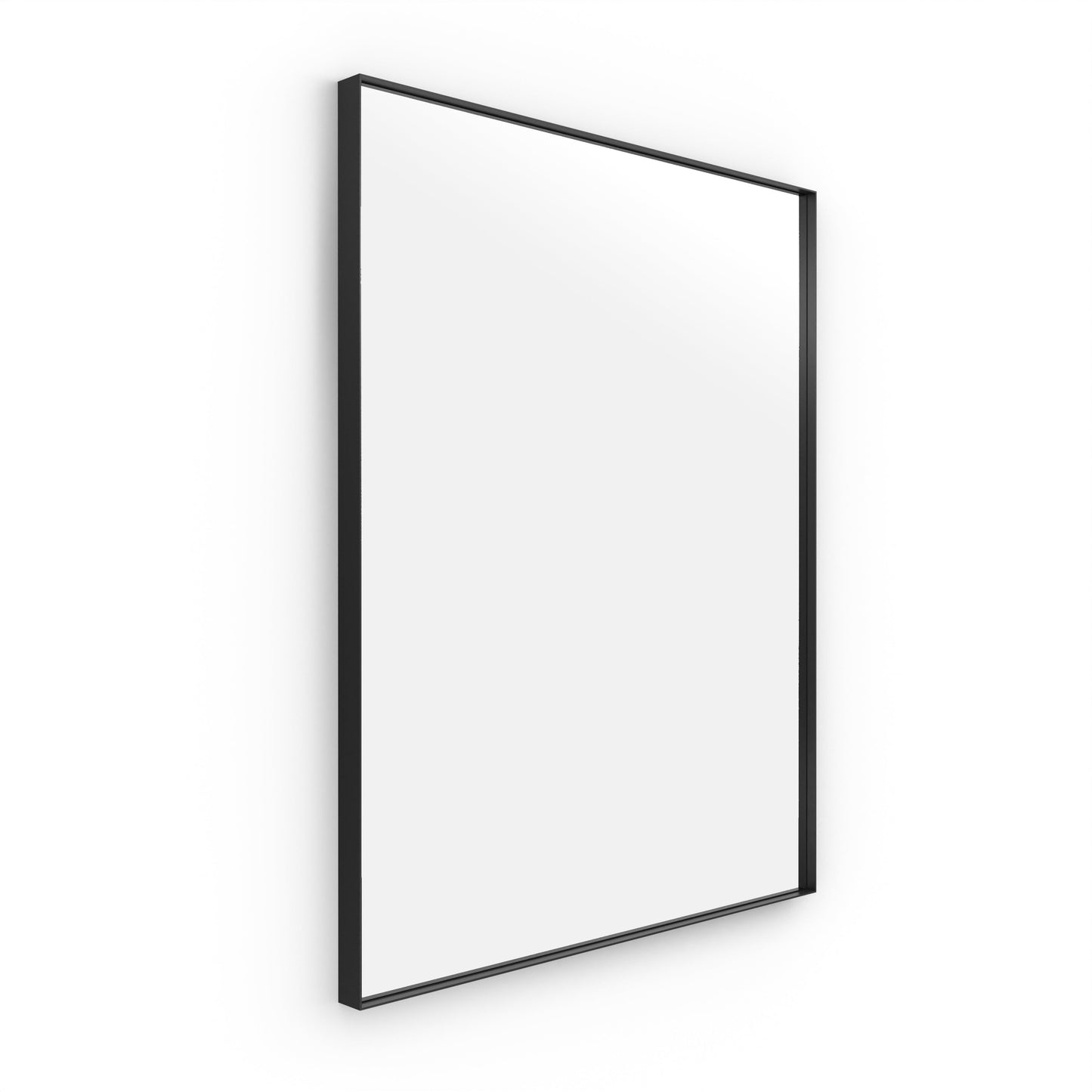 Origins Living Newington Rectangular Mirror 100x80cm Matt Black