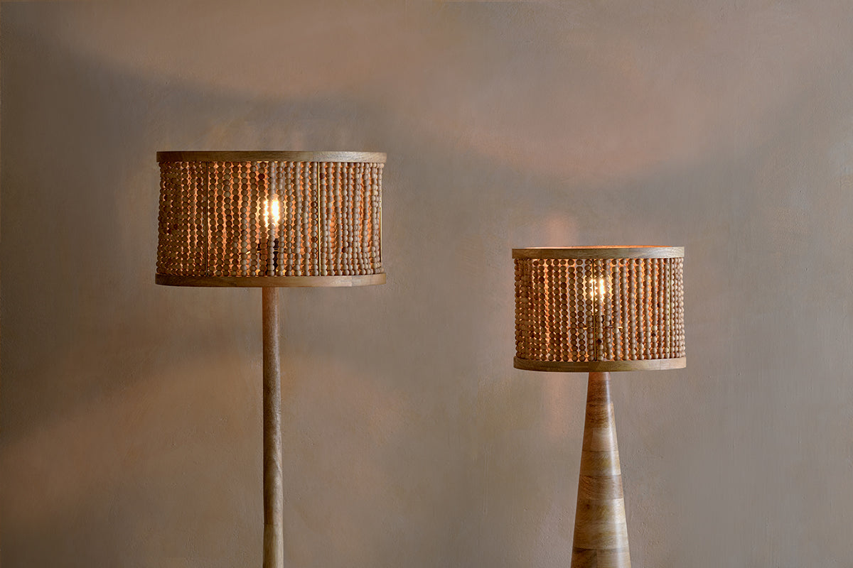 Nkuku Neela Mango Wood Lampshade Natural