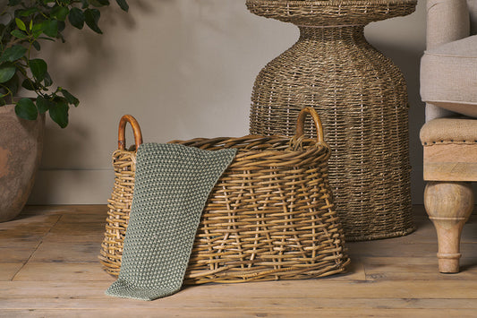 Nkuku Netra Rattan Basket Natural