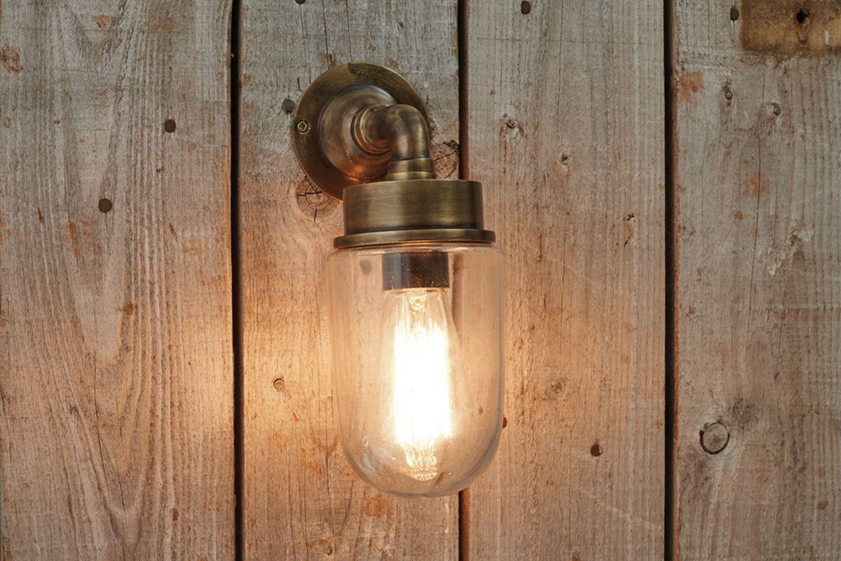 Nkuku Ngari Outdoor Light Antique Brass