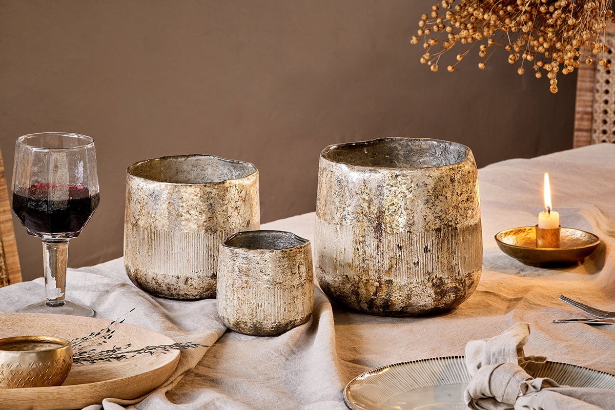 Nkuku Nimit Recycled Glass Tealight