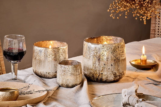 Nkuku Nimit Recycled Glass Tealight