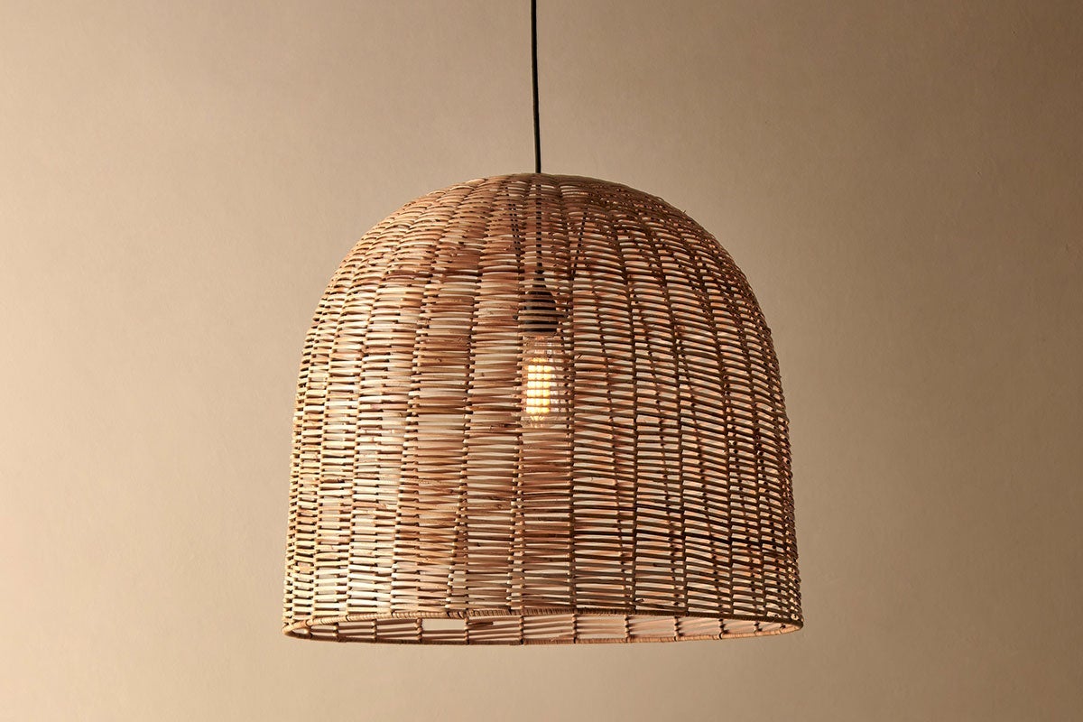 Nkuku Noko Wicker Dome Pendant Large