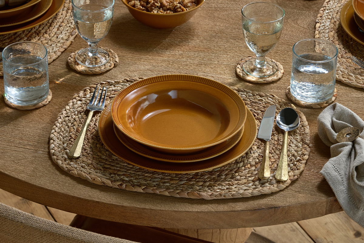 Nkuku Nuwara Pasta Bowl Mustard