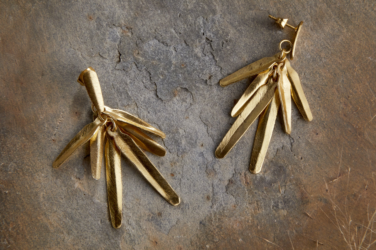 Nkuku Omuti Earrings Gold