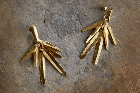 Nkuku Omuti Earrings Gold