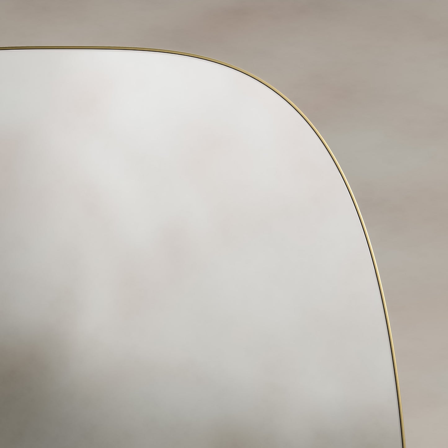 Origins Living Oslo Barrel Mirror 45 X 80cm Brushed Brass